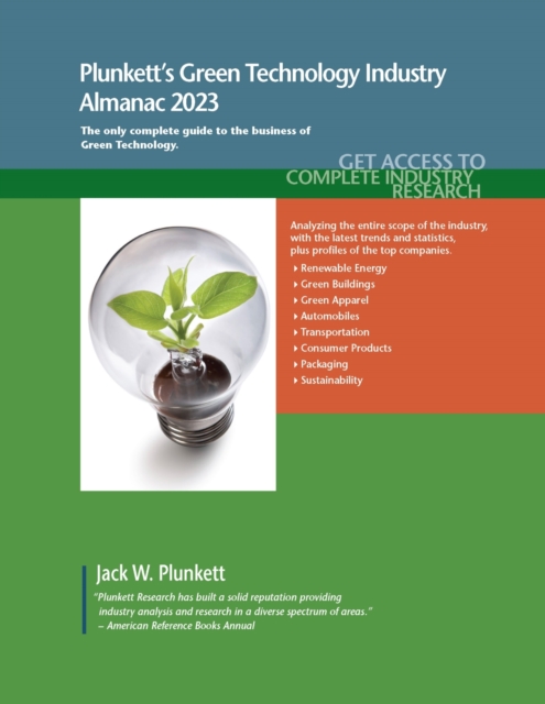 Plunkett's Green Technology Industry Almanac 2023, Paperback / softback Book