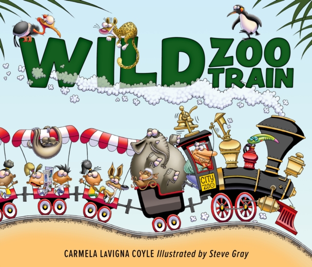 Wild Zoo Train, Hardback Book