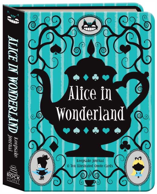 Alice in Wonderland Keepsake Journal : Includes 10 Illustrated Quote Cards, Hardback Book