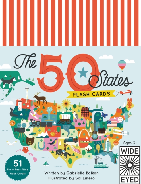 The 50 States - Flashcards, Postcard book or pack Book
