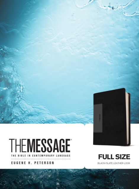 The Message Full Size (Leather-Look, Black/Slate), Leather / fine binding Book