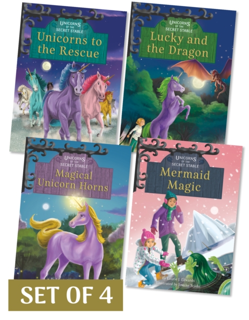 Unicorns of the Secret Stable Set 3 (Set of 4), Hardback Book