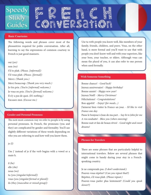 French Conversation (Speedy Study Guide), Paperback / softback Book