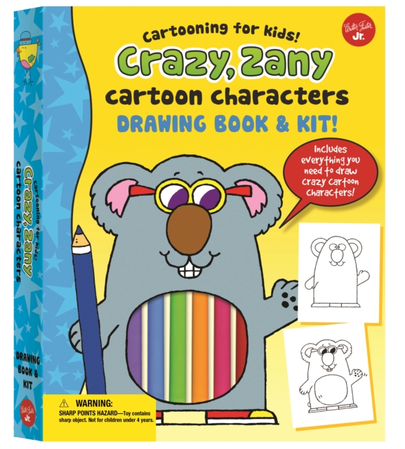 Crazy, Zany Cartoon Characters Drawing Book & Kit : Includes Everything You Need to Draw Crazy Cartoon Characters, Paperback / softback Book