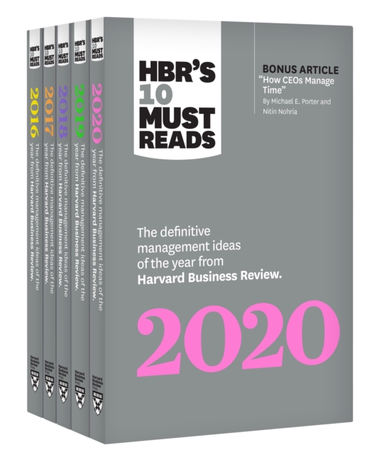 5 Years of Must Reads from HBR: 2020 Edition (5 Books), Multiple-component retail product Book