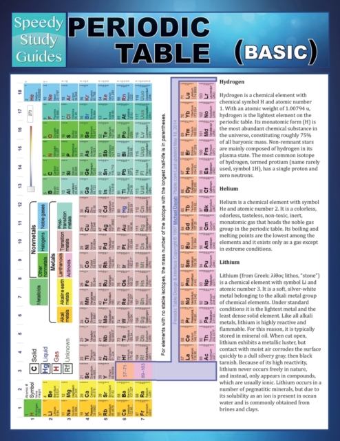 Periodic Table (Basic) (Speedy Study Guides), Paperback / softback Book
