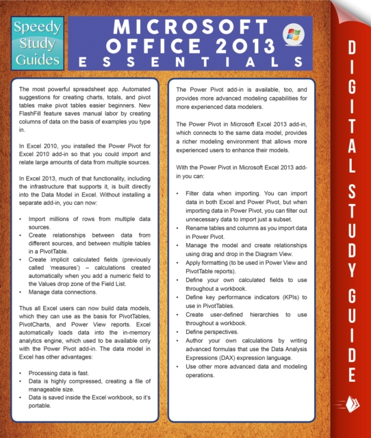 Microsoft Office 2013 Essentials (Speedy Study Guides), PDF eBook
