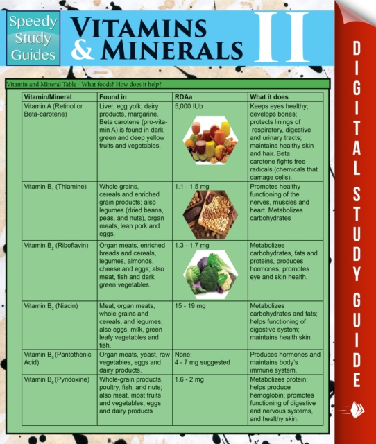 Vitamins & Minerals Il (Speedy Study Guides), PDF eBook