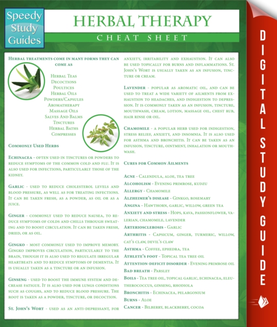 Herbal Therapy Cheat Sheet (Speedy Study Guides), PDF eBook