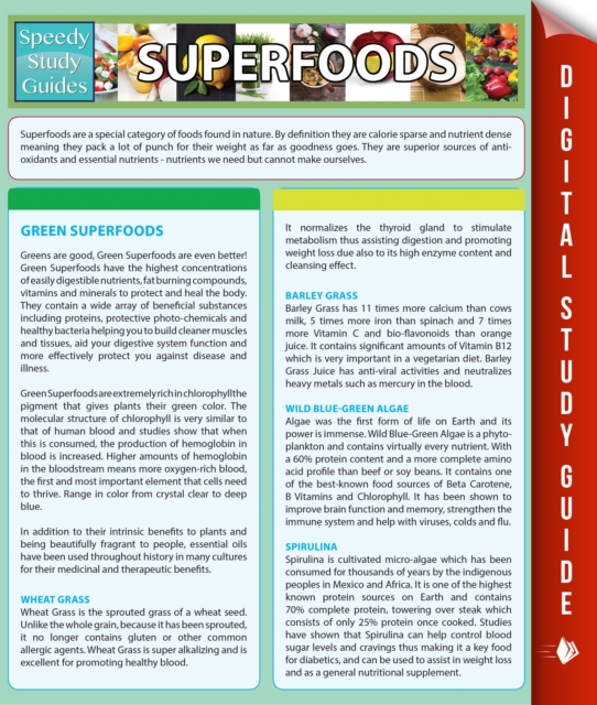 Superfoods (Speedy Study Guides), PDF eBook