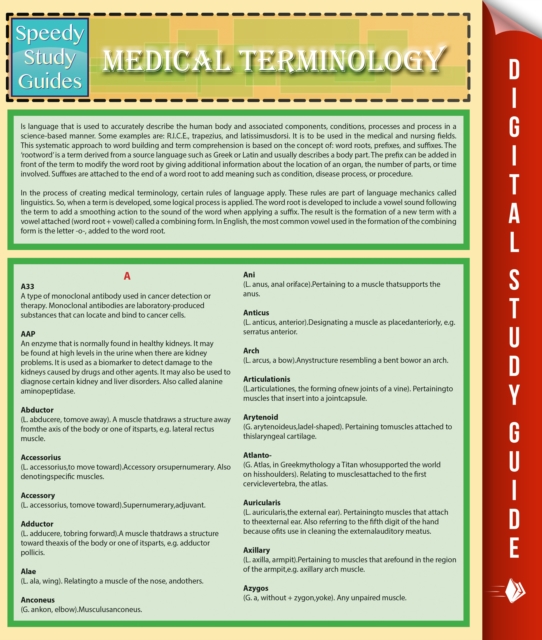 Medical Terminology (Speedy Study Guides), PDF eBook