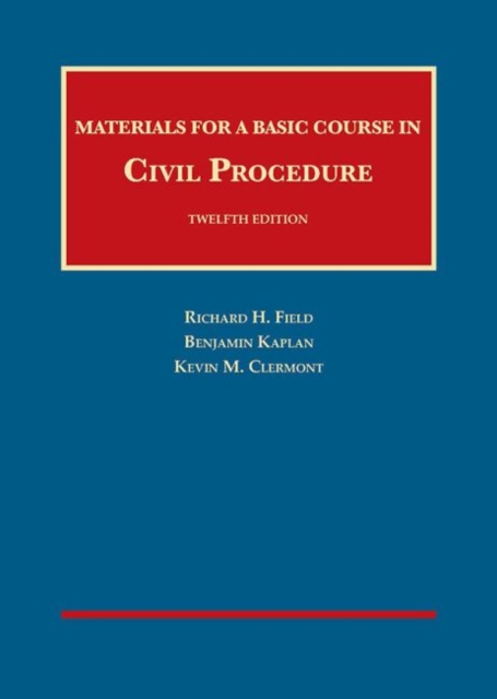 Materials for a Basic Course in Civil Procedure, Hardback Book