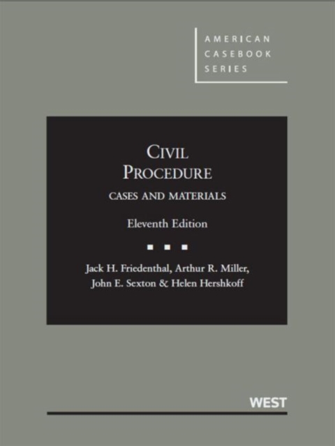 Civil Procedure, Cases and Materials, Compact for Shorter Courses, Hardback Book