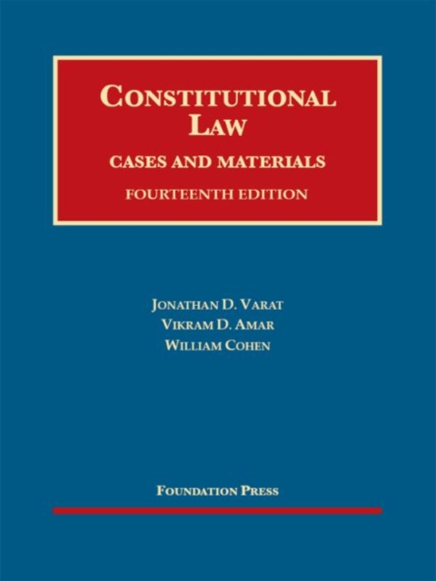 Constitutional Law, Cases and Materials, Hardback Book