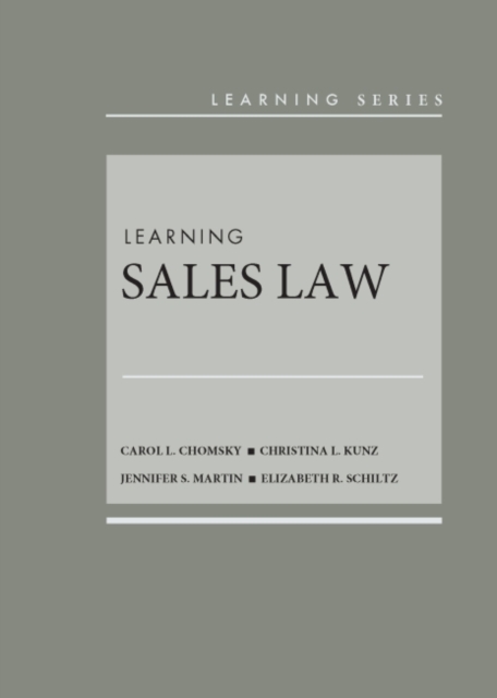 Learning Sales Law, Hardback Book