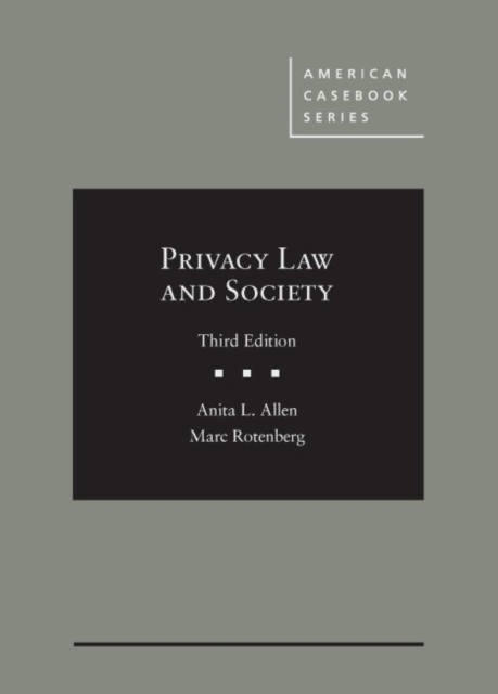 Privacy Law and Society, Hardback Book