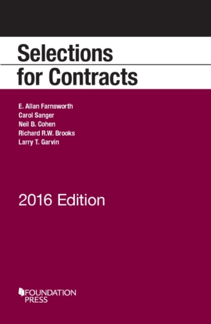 Selections for Contracts : 2016 Edition, Paperback / softback Book