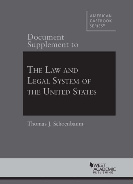 Document Supplement to The Law and Legal System of the United States, Paperback / softback Book
