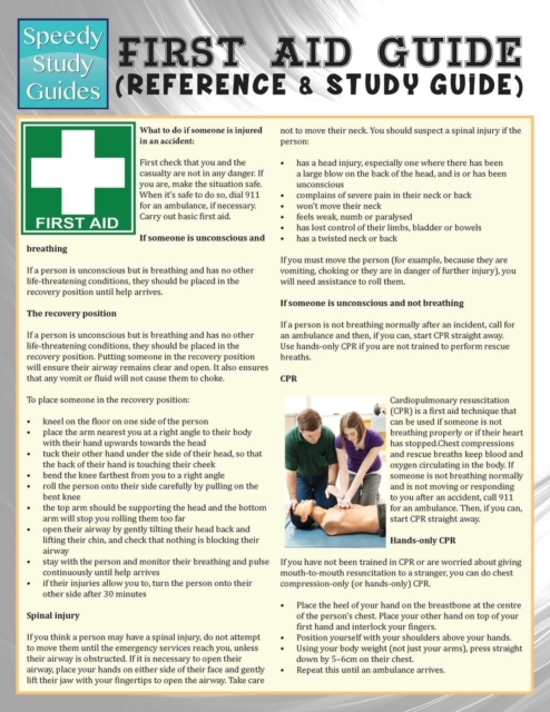 First Aid Guide (Reference & Study Guide) (Speedy Study Guide), Paperback / softback Book