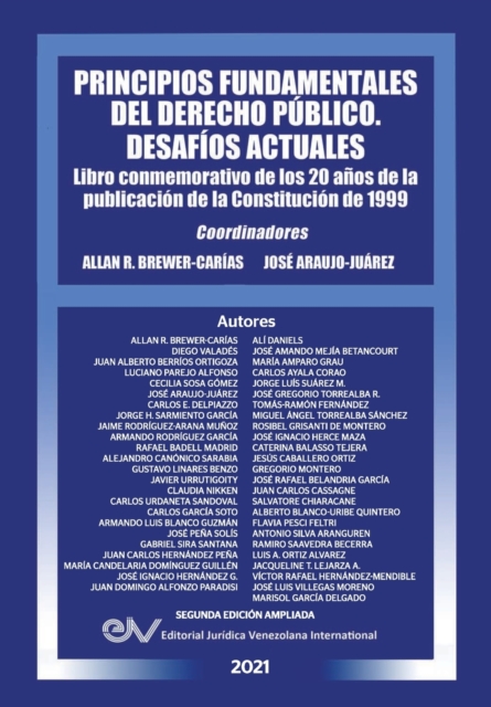 PRINCIPIOS FUNDAMENTALES DEL DERECHO PUBLICO. DESAFIOS ACTUALES (Segunda edicion ampliada), Paperback / softback Book