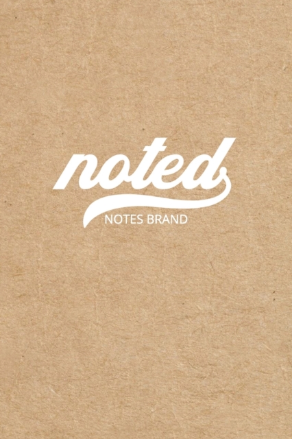 Noted Pocket Notebook : 4"x6", Small Journal Blank Memo Book, White Logo Kraft Brown Cover, Paperback / softback Book