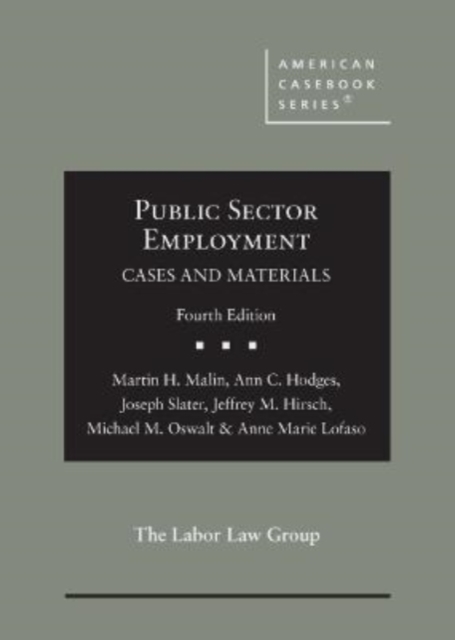 Public Sector Employment : Cases and Materials, Hardback Book