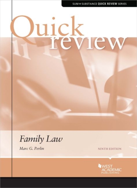 Sum and Substance Quick Review of Family Law, Paperback / softback Book