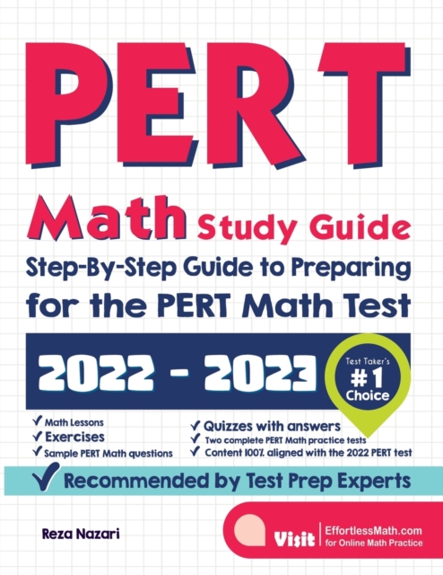 PERT Math Study Guide : Step-By-Step Guide to Preparing for the PERT Math Test, Paperback / softback Book