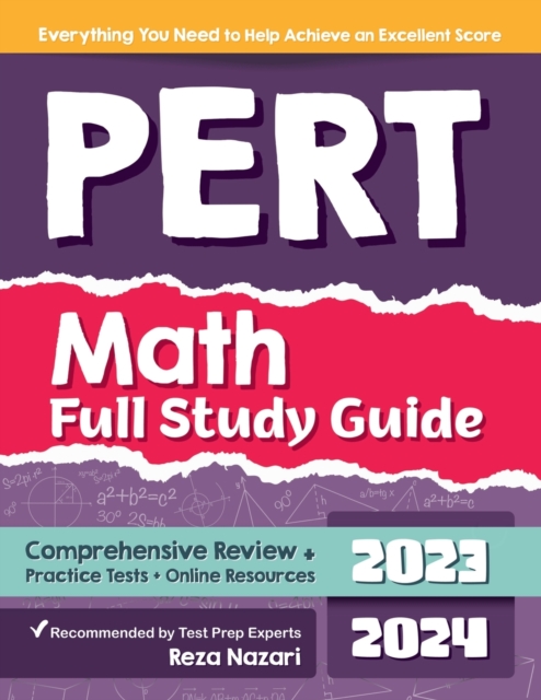 PERT Math Full Study Guide : Comprehensive Review + Practice Tests + Online Resources, Paperback / softback Book