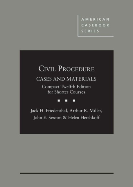 Civil Procedure: Cases and Materials, Compact Edition for Shorter Courses - CasebookPlus, Hardback Book