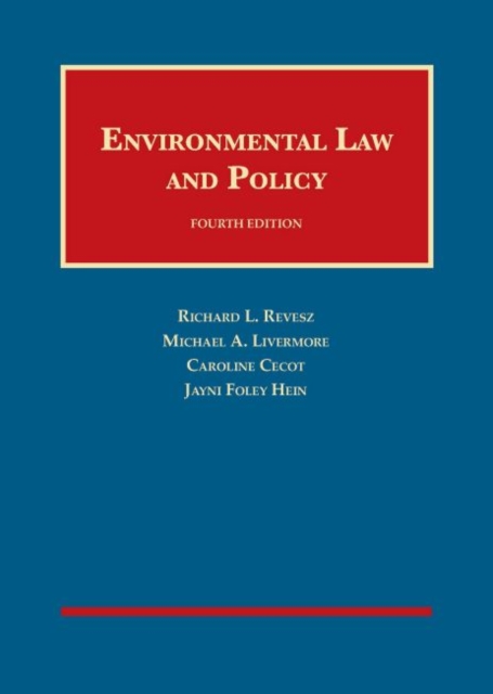 Environmental Law and Policy, Hardback Book