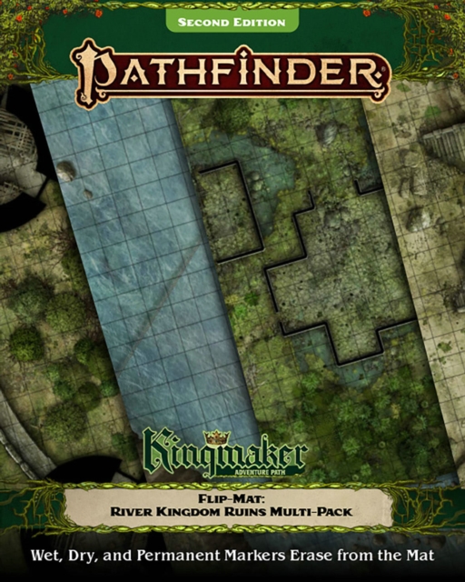 Pathfinder Flip-Mat: Kingmaker Adventure Path River Kingdoms Ruins Multi-Pack, Game Book
