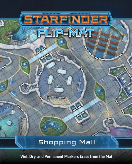 Starfinder Flip-Mat: Shopping Mall, Book Book