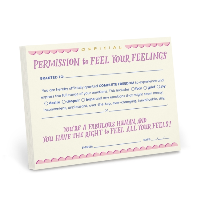 Em & Friends Permission to Feel Your Feelings Notepad, Other printed item Book