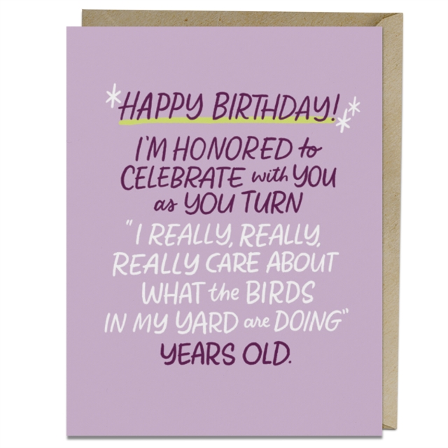6-Pack Em & Friends Care About Birds Years Old Birthday Cards, Cards Book