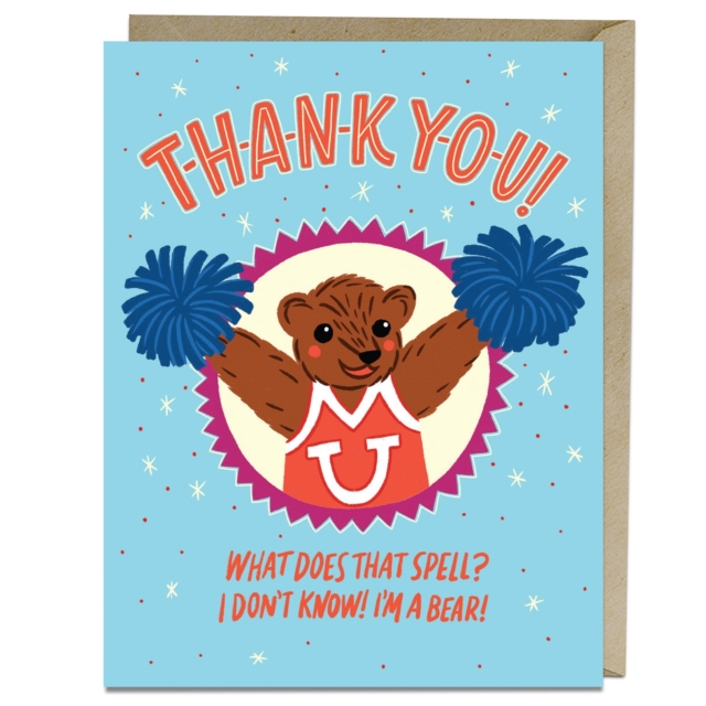 6-Pack Em & Friends Thank You, I'm a Bear! Thank You Cards, Cards Book