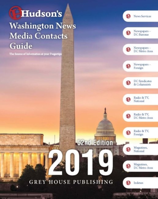 Hudson's Washington News Media Contacts Directory, 2019, Paperback / softback Book