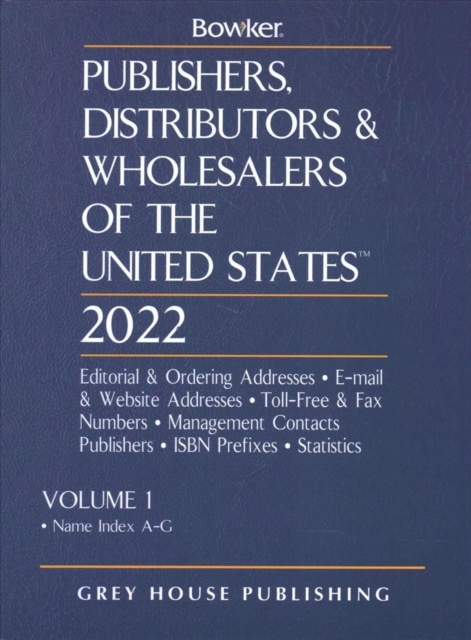 Publisher, Distributors & Wholesalers in the US - 4 Volume Set, 2022, Hardback Book