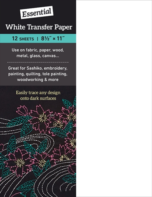 Essential White Transfer Paper : 12 Sheets, 8 1/2  x 11, General merchandise Book