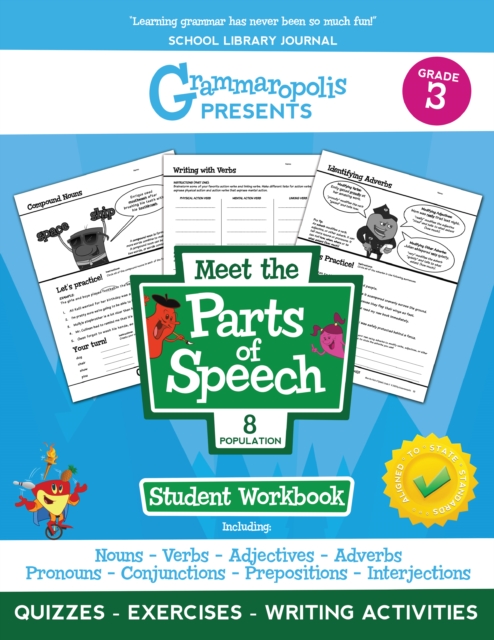 The Parts of Speech Workbook, Grade 3, Paperback / softback Book