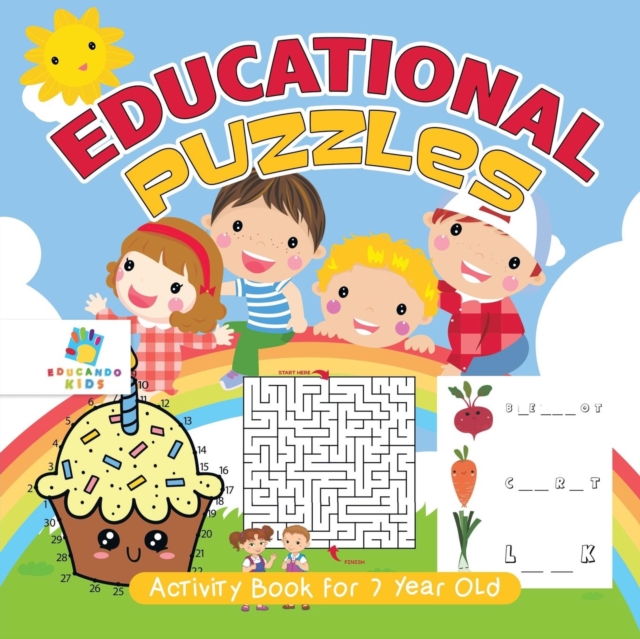 Educational Puzzles Activity Book for 7 Year Old, Paperback / softback Book