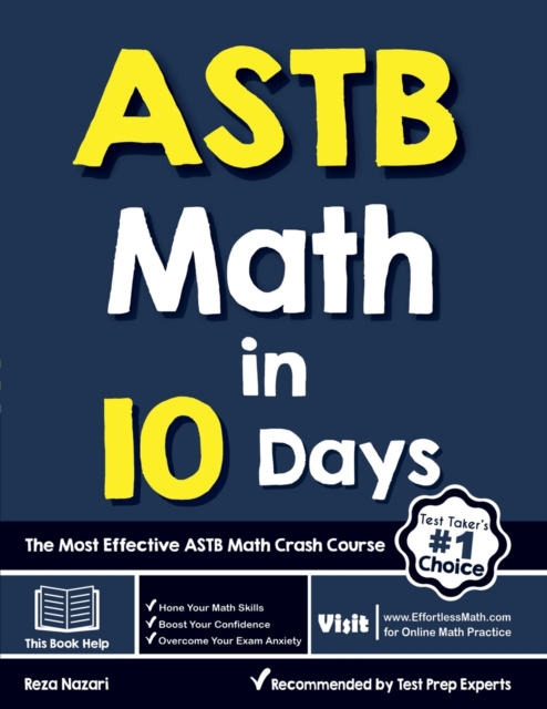 ASTB Math in 10 Days : The Most Effective ASTB Math Crash Course, Paperback / softback Book