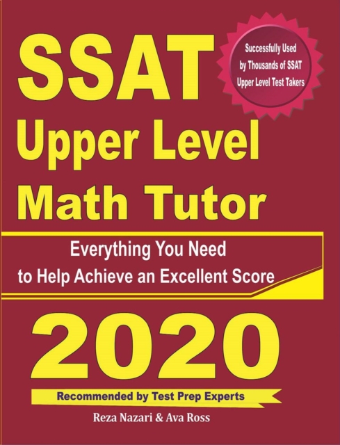 SSAT Upper Level Math Tutor: Everything You Need to Help Achieve an Excellent Score, EA Book