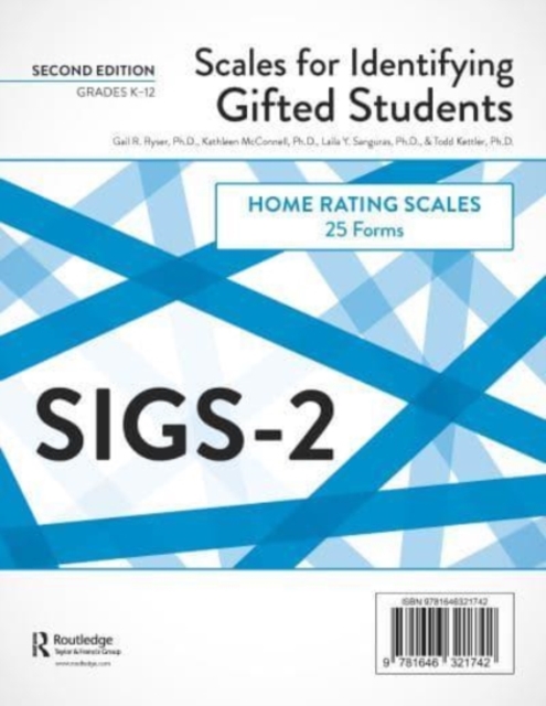 Scales for Identifying Gifted Students (SIGS-2) : Home Rating Scale Forms (25 Forms), Loose-leaf Book