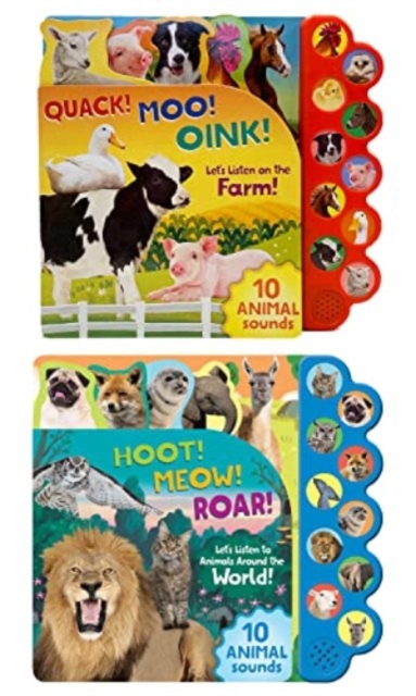 Farm and Wild Animal 10 button sound books: 2 BOOK PACK : Let's Listen to the Animals Around the World!/Let's Listen on the Farm!, Paperback / softback Book