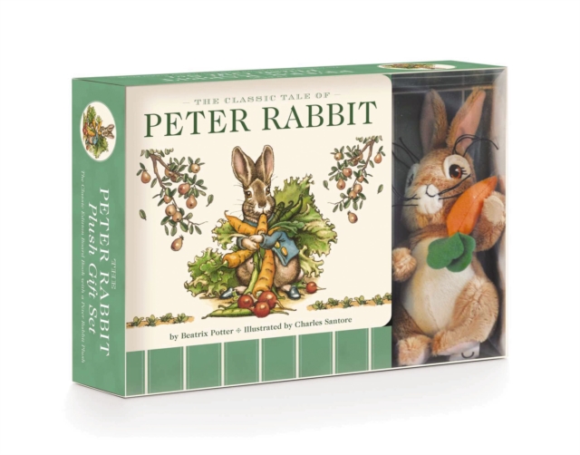 The Peter Rabbit Plush Gift Set (The Revised Edition) : Includes the Classic Edition Board Book + Plush Stuffed Animal Toy Rabbit Gift Set, Kit Book
