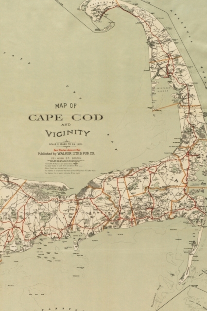 Cape Cod Vintage Map Field Journal Notebook, 50 pages/25 sheets, 4x6, Paperback / softback Book