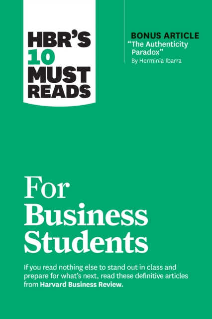 HBR's 10 Must Reads for Business Students, Hardback Book