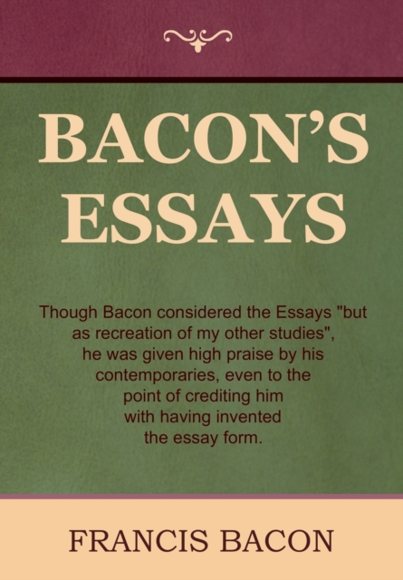 Bacon's Essays, Hardback Book