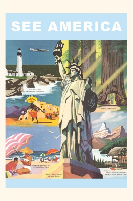 Vintage Journal Travel Poster for the United States, Paperback / softback Book